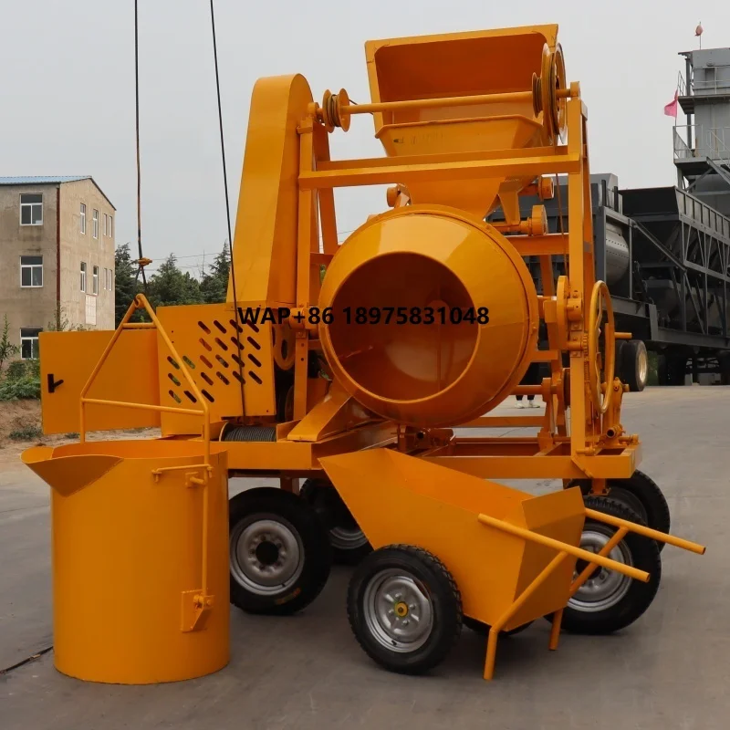 

Engineering self-loading mixer concrete equipment 410 kg high-efficiency mixer