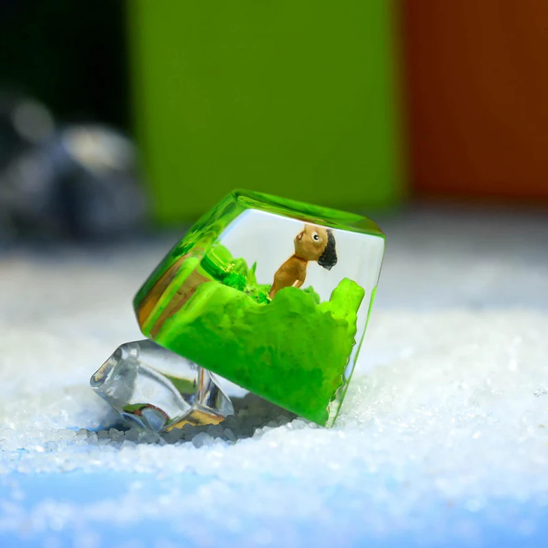 organism-resin-keycap-creactive-art-keyboard-decoration-anime-figure-movies-theme-3d-landscape-replaceable-keyboard-keys