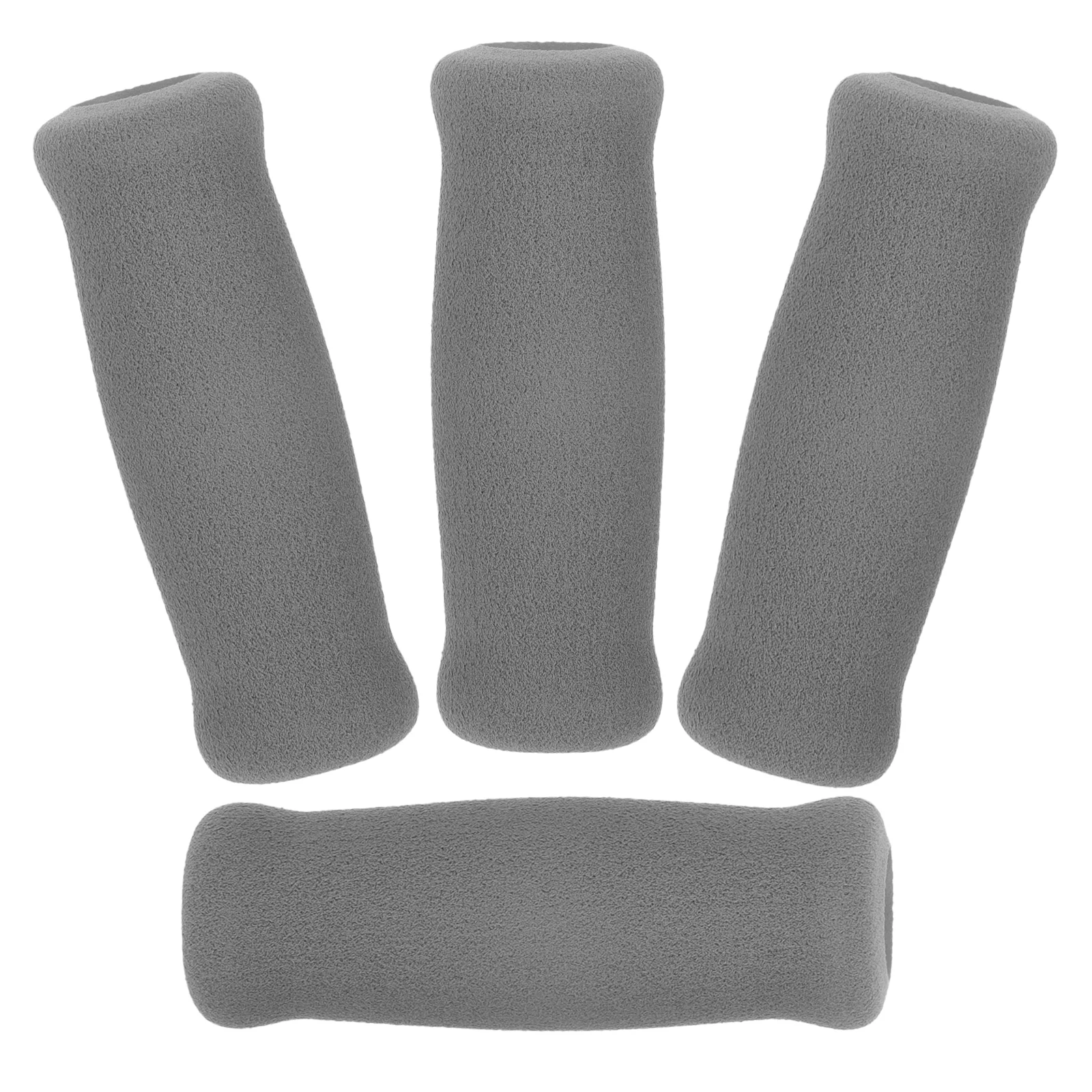 4 Pcs Walking Stick Hiking Pole Handle Walker Foam Sponge Grip Cover 4pcs (black) Crutch Grips Reusable Grey Elder