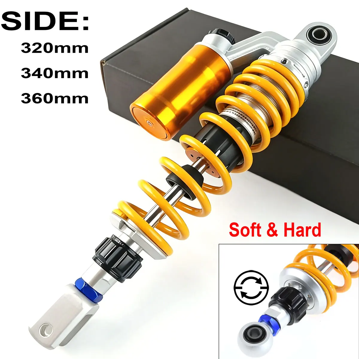 Motorcycle Suspension Spring Rear Air Shock Absorbers for Scooter Honda PCX125 Yamaha BWS 125 Nmax 155 Xmax 300 Aerox 155 NVX155