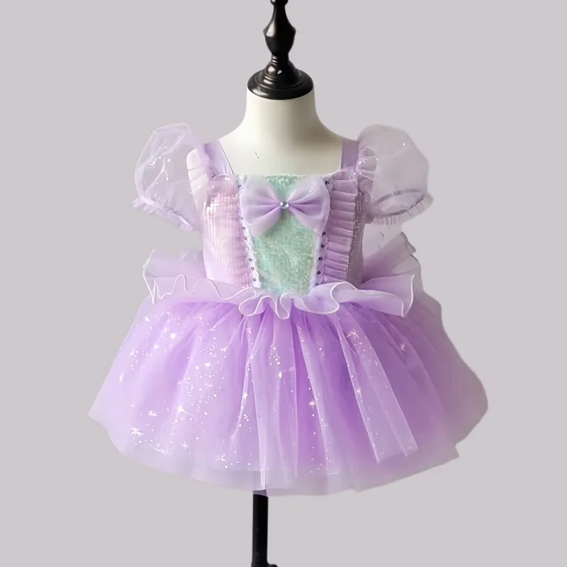 

Dance Costume Girls Lyrical Contemporary Freestyle Modern Dance Dress Girls Children Kids Stage Wear Festival Celebration