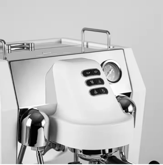 Commercial New Semi-Automatic Stainless Steel Coffee Machine With Steam Lever Drip Grinder Suitable for Self-Service Restaurants