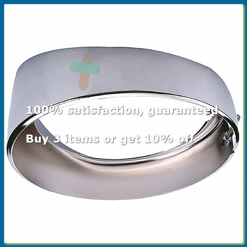 ●1Pcs 7 Inch Headlight Trim Ring Head Light Lamp Visor Motorcycle Headlight Chrome Decorate Compatible