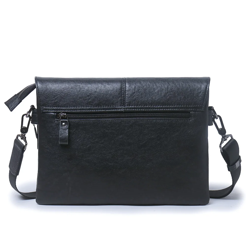 Trendy Men's Crossbody Sling Bag - Vegetable-Tanned Full-Grain Cowhide, Soft Unisex Chest Bag with Quick Access Pocket
