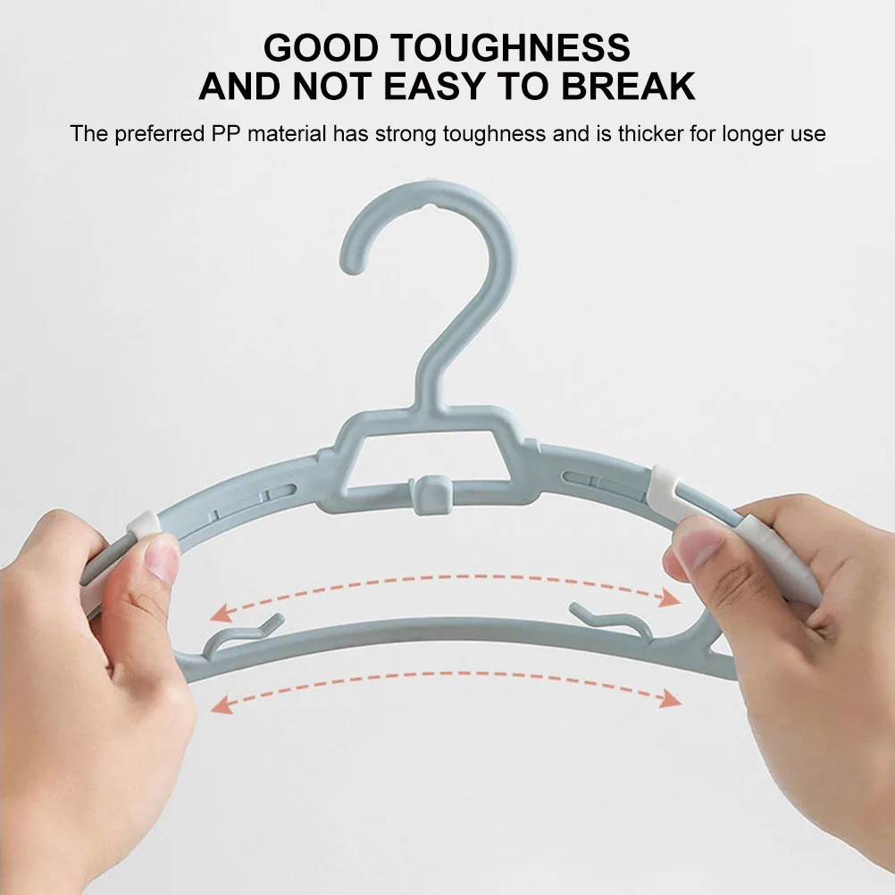 

10 Pcs Clothes Hangers Non-slip Children for Plastic Kids Adjustable Wooden Sweater