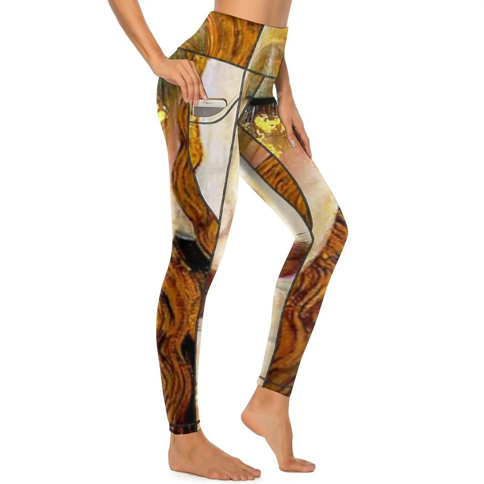 

Gustav Klimt Leggings Freya's Tears Fitness Running Yoga Pants Push Up Aesthetic Leggins Stretch Custom Sports Tights