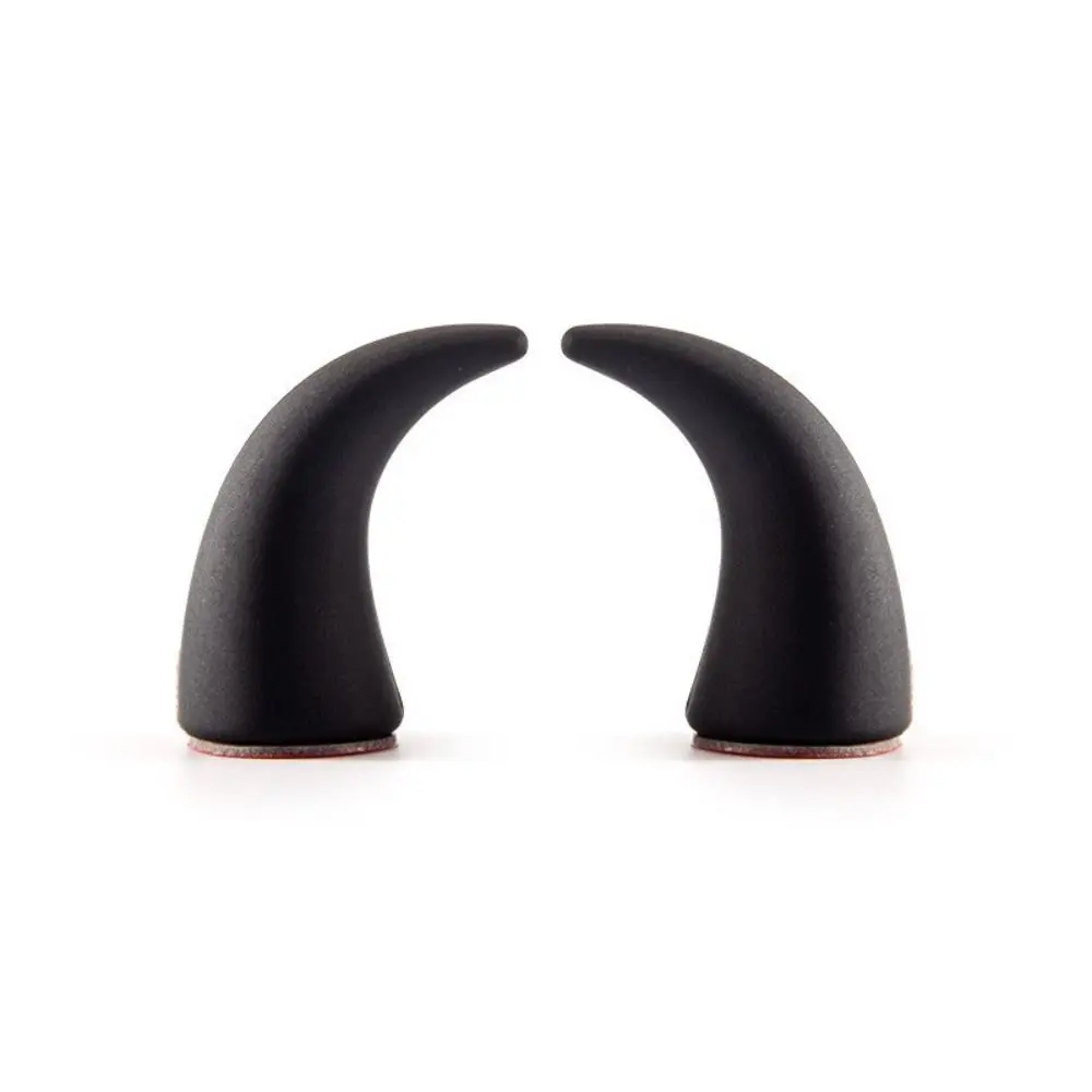 

2 шт., креативное угловое украшение для рулевого колеса дьявола, маленькие украшения для приборной панели автомобиля из ПВХ, орнамент с коровьим рогом