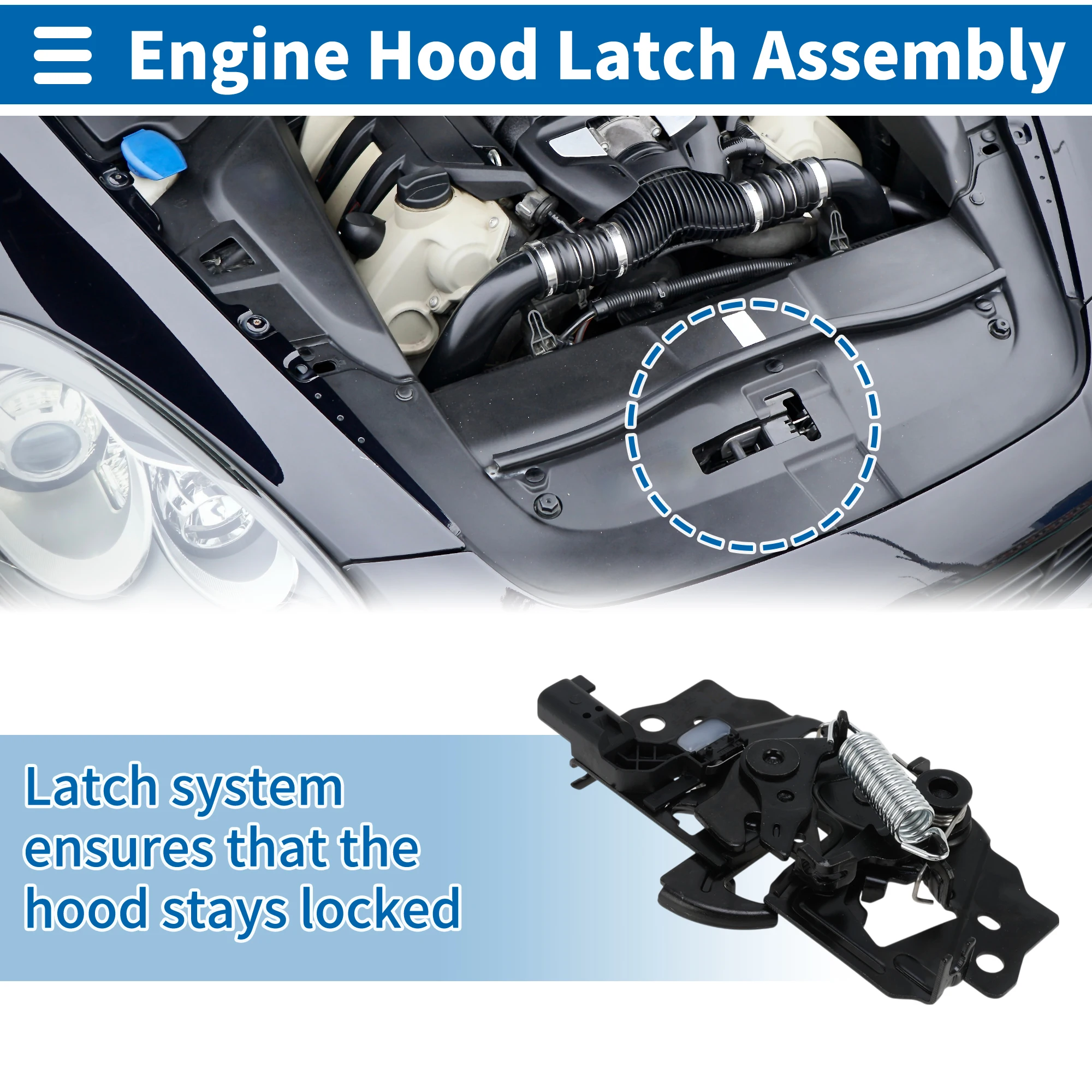 

Защелка капота UXCELL в сборе для Ford Focus III 2012-2023 No BM5A16700BG 1 шт.