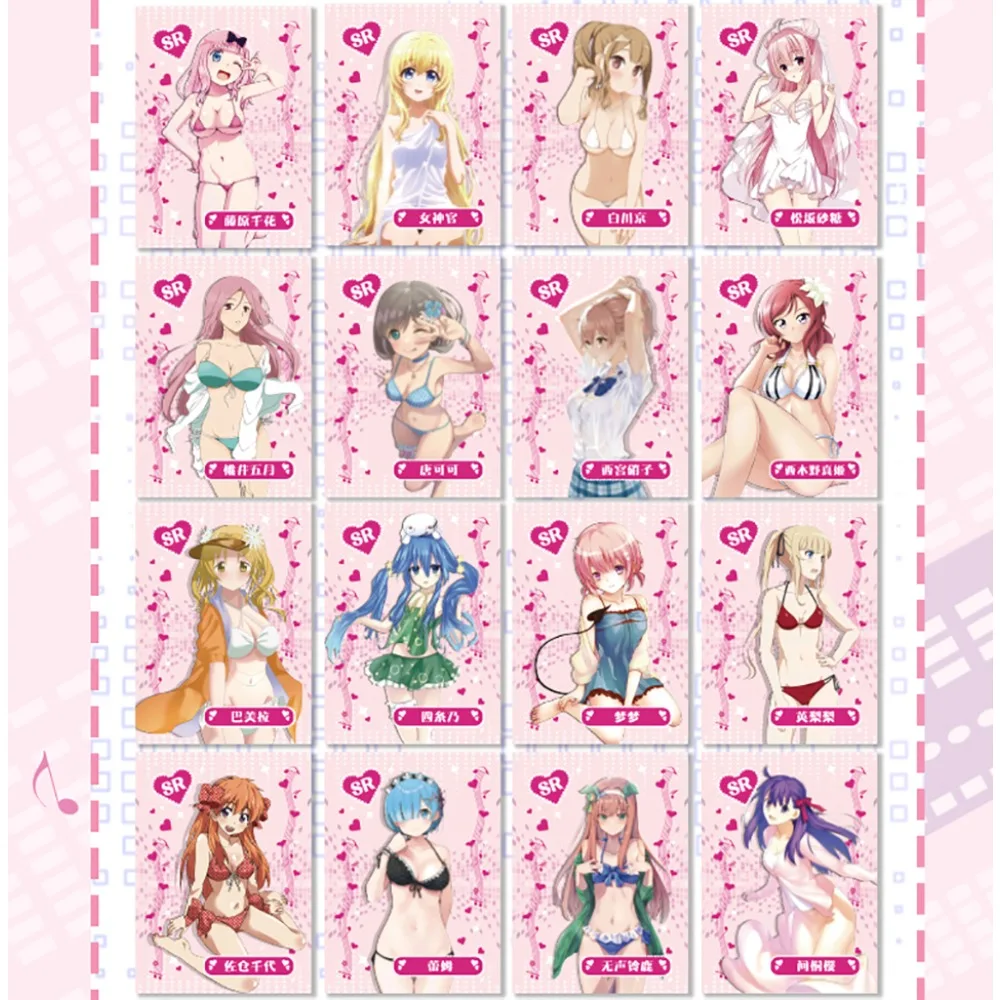 Original Heartbeat melody Card For Children Kochou Shinobu Nakano Ichika Yae Sakura Rare Limited Game Collection Card Kids Toys