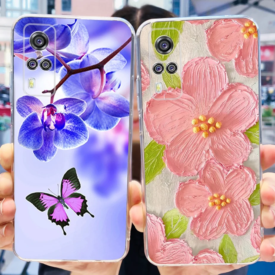 For Vivo Y31 Case Vivo Y51 2020 December V2030 Stylish Painted Cover Soft Silicone Phone Case For Vivo Y53s 4G VivoY31 Y51 Shell