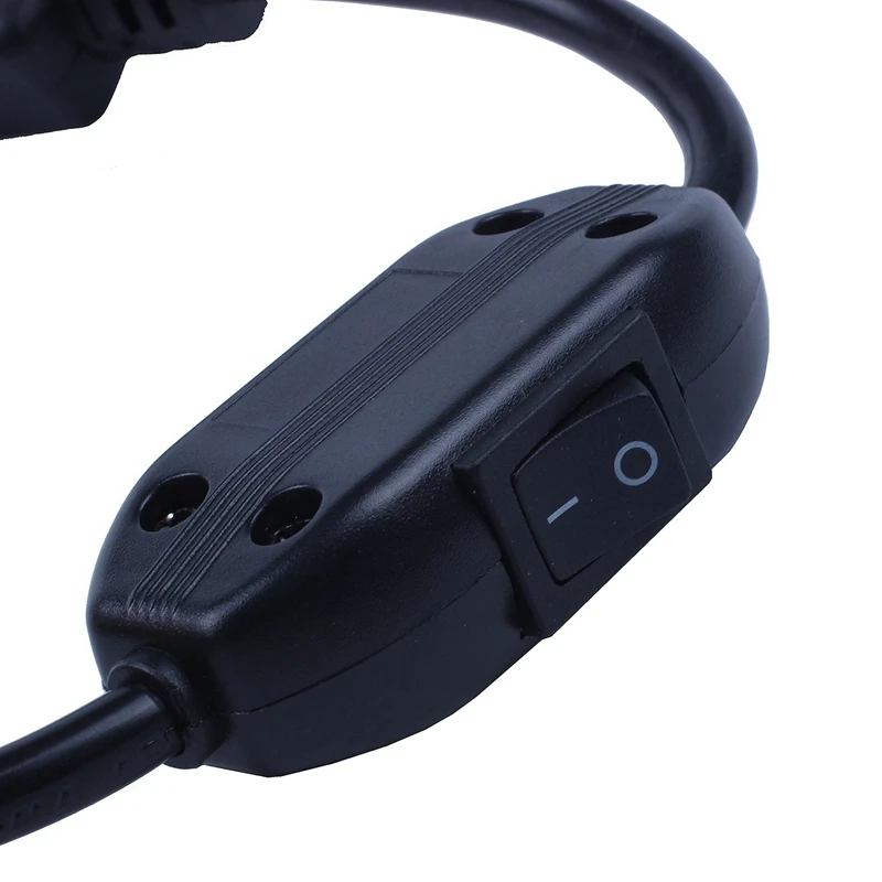 3X speciale PDU UPS cavo di alimentazione, IEC 320 C14 a C13 con interruttore On/Off 30Cm nero