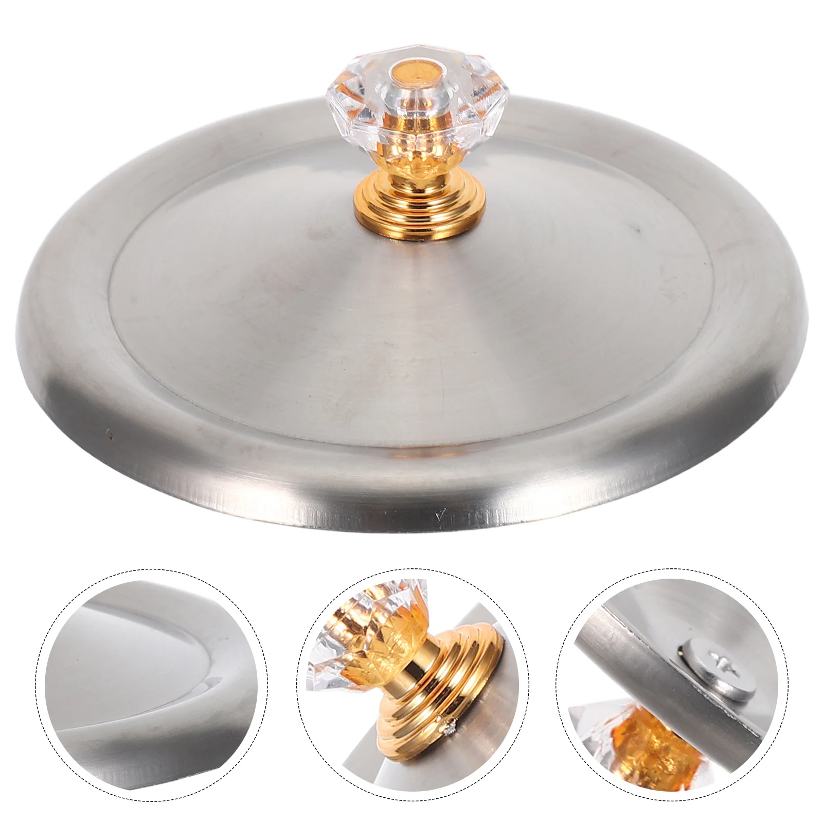 

1pcs Stainless Steel Mug Lid 7.5-8Cm Universal Airtight Leak-Proof Cover For Coffee Tea Tumbler Camping Cup Drinkware Kitchen