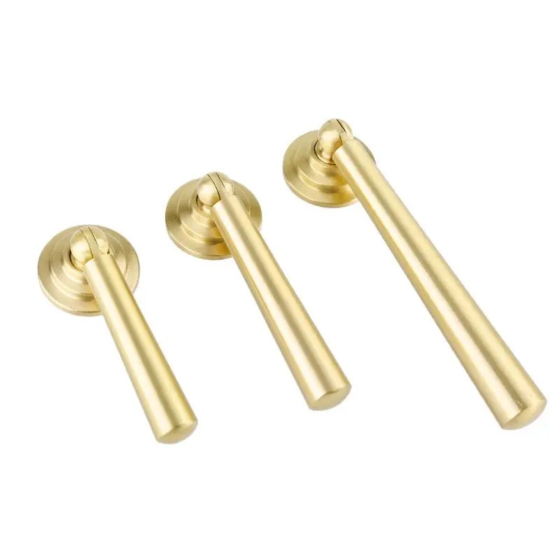 Retro 10PCS Solid Brass Pendant Furniture Pulls Handles Drawer Knobs Cupboard Wardrobe Dresser Closet  TV Cabinet Pulls Pens