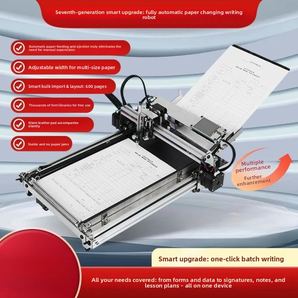 

Writing Robot with Auto Page Turning – Handwriting Style Machine, Smart Paper Feeding for Copying Notes & Filling Forms