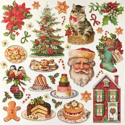 Christmas and Santa Claus Stickers Crafts And Scrapbooking stickers kids toys book Decorative sticker DIY Stationery