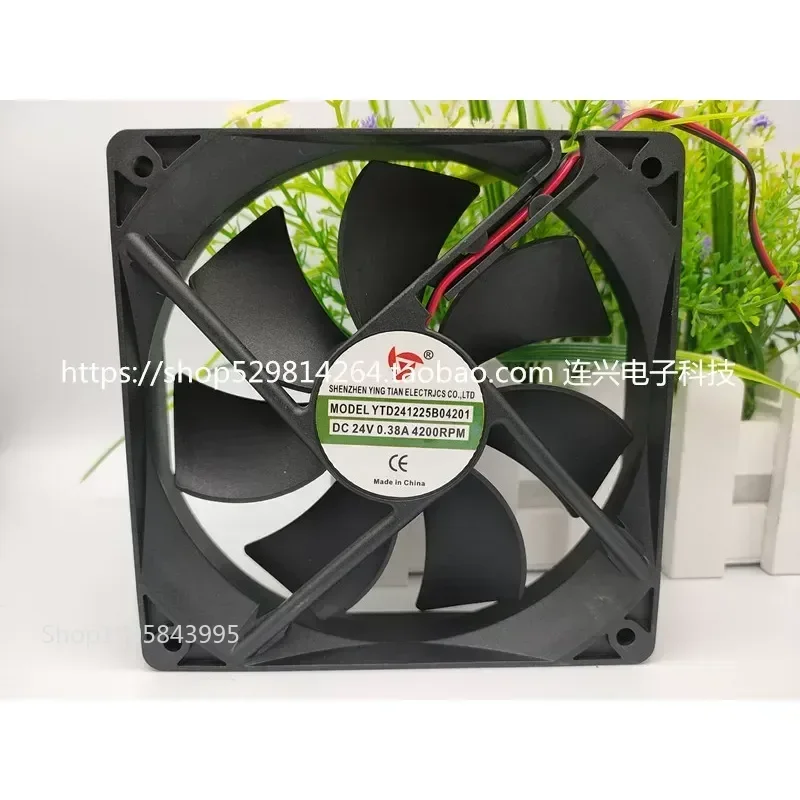 for Yingtian YTD241225B04201 24V 0.38A Exhaust Cooling Fan for Shearing Leopard ZX7-400T Welding Machine