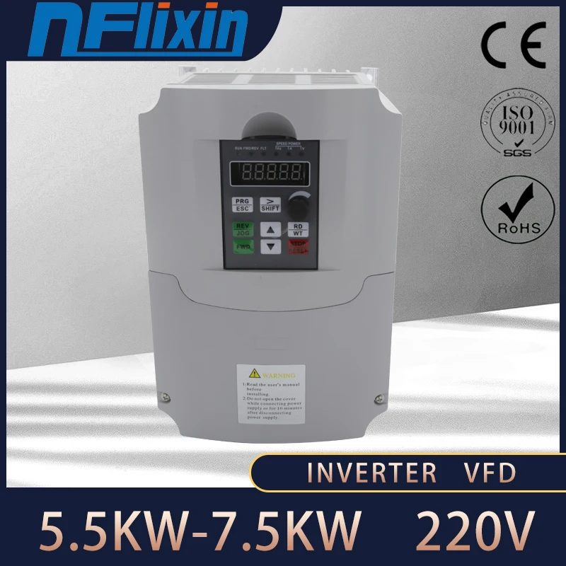 Imagem -03 - Vfd 0. 75kw 1. 5kw 2.2kw Inversor da Frequência da C.a. 220 v Fase Entrada Fase 220 v Saída