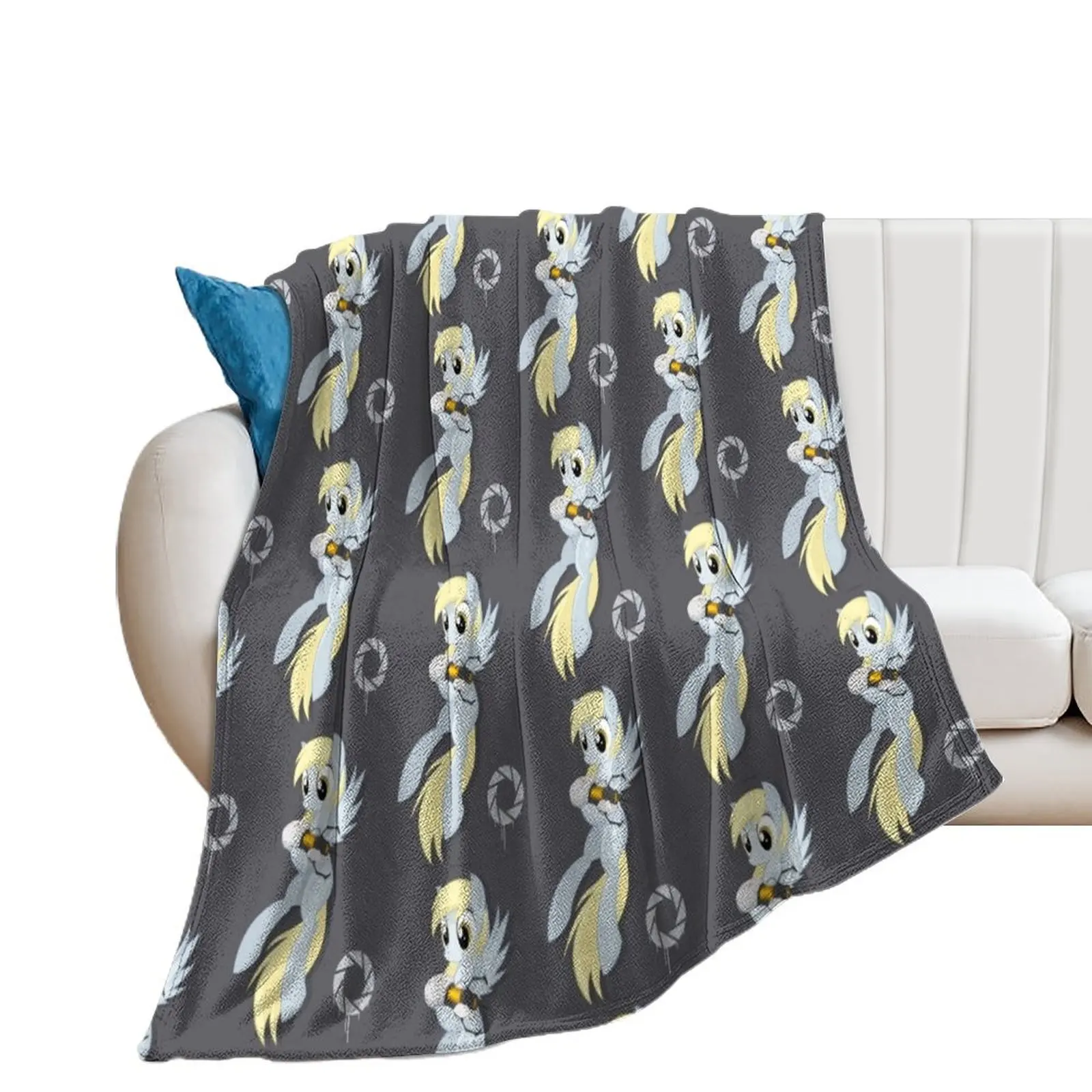 Aperture Derpy Throw Blanket anime Vintage Loose Blankets