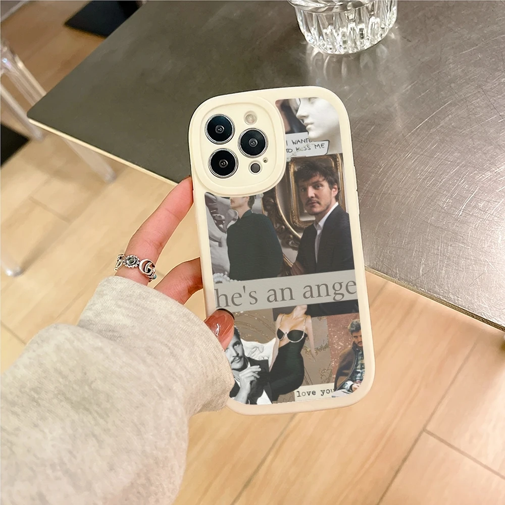 Pedro Pascal Collage Pics Phone Case For iPhone 15 16 14 11 12 13  lambskin silicone Pro Max Mini X XR XS 7 8 Plus cover