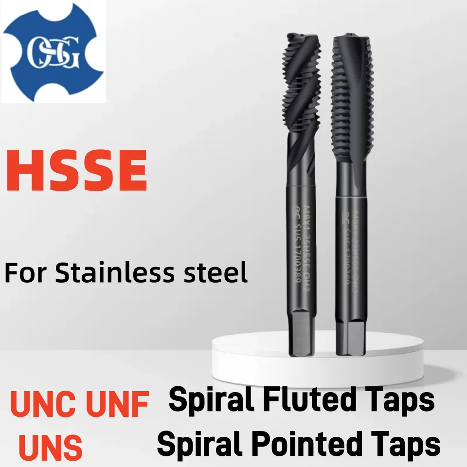 1 قطعة اليابان OSG HSSE INOX الأمريكية دوامة مخدد الحنفية UNC UNF1-64 2-56 3-48 4-40 8-32 3I16 10-24 1/4 5/16 الصلب دوامة وأشار الحنفية