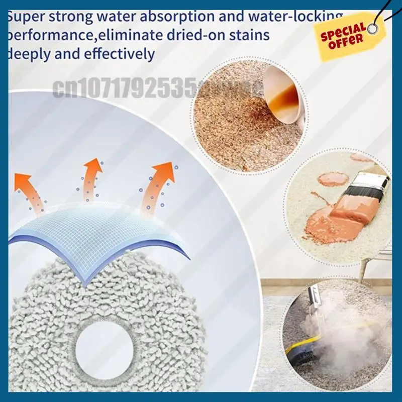 -A89Z 30PCS Replacement Parts Washable Side Brush Mop Cloth Dust Bag For JONR P20 Pro Robot Vacuum Cleaner Parts