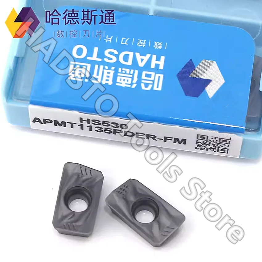 

10pcs APMT1135PDER-FM HS530 APMT1135PDER APMT1135 HADSTO CNC carbide inserts Milling inserts For Stainless steel, Mild steel