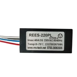 Interruptor centrífugo electrónico, Motor monofásico de arranque inteligente, REES-220PL, 40A, 220V