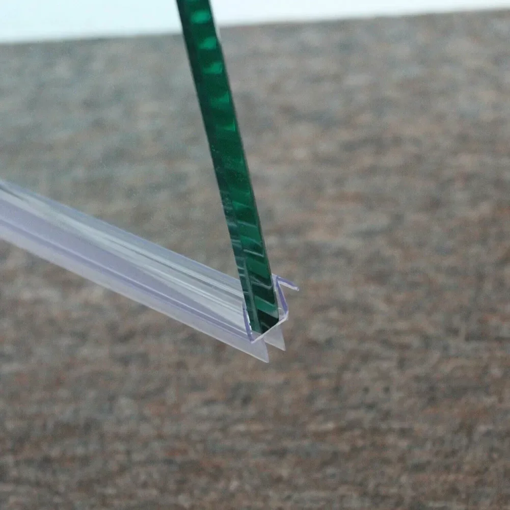 2pcs Shower Seal 6/8/10/12mm Transparent Shower Glass Door Sealing Strip Bath Screen Door Sweep Waterproof Water Blocking Strip