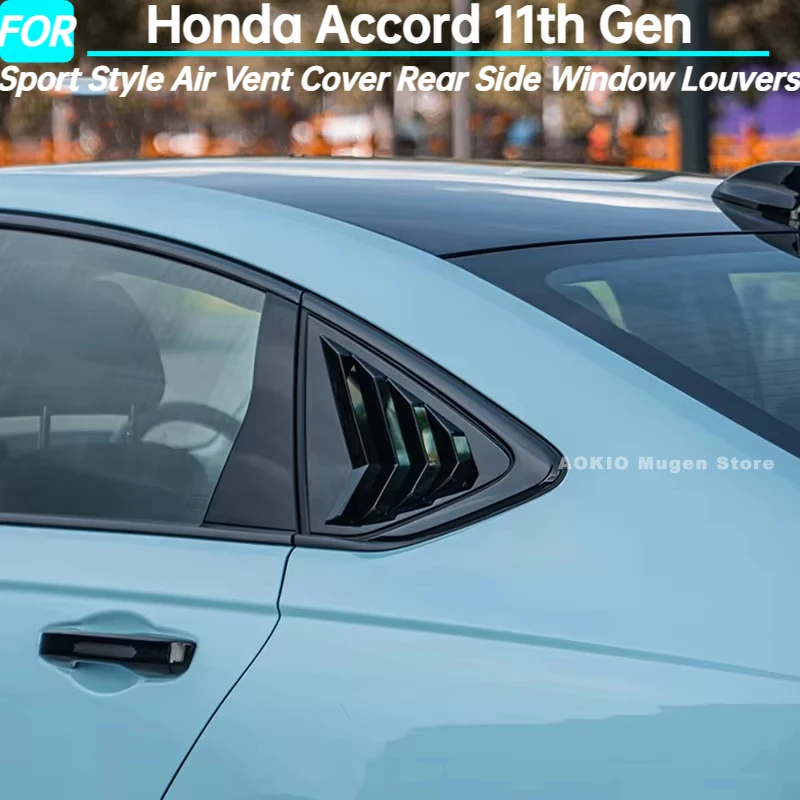 

Car Sport Style Air Vent Cover Rear Side Window Louvers for Honda Accord 11th Gen Interior Accessories 2023