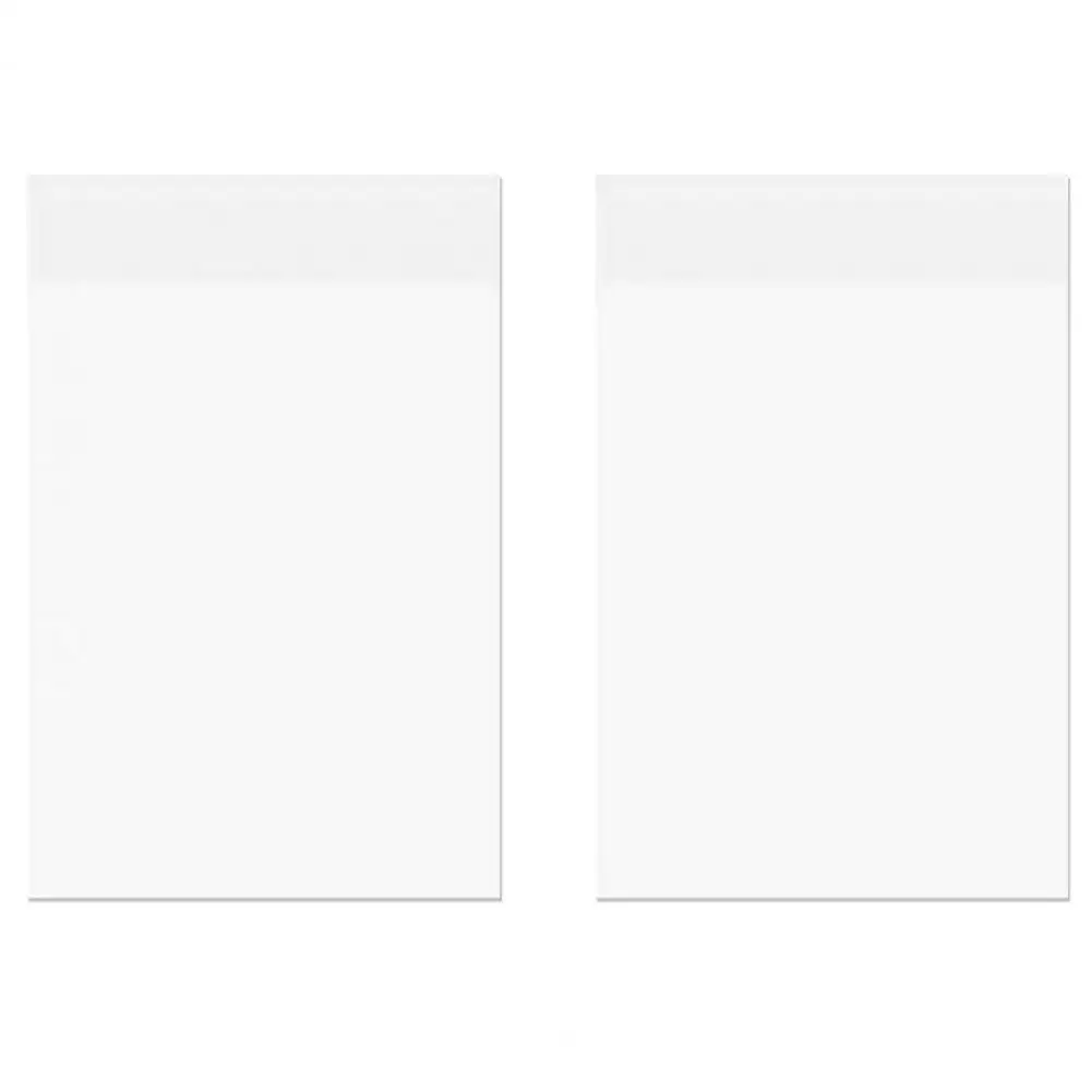 Self Stick Notes for Journaling 2pcs Transparent Sticky Notepads Waterproof Memo Pads Repositionable Adhesive Strips for Office
