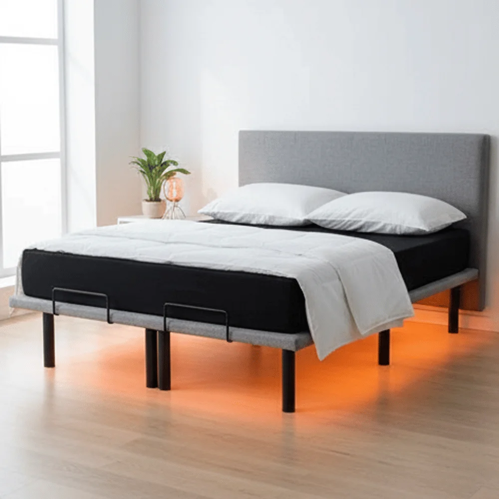 

Electric Adjustable Bed US In-Stock Zero Gravity USB PortS Quiet Motors Qeen Size Electric Bed Base