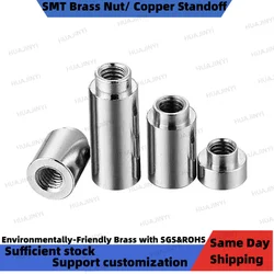 SMTSO Patch Copper Nut M3 L1-5.5 Surface Mount Welding Brass column PCB board support Pcie module conductive screw through-hole