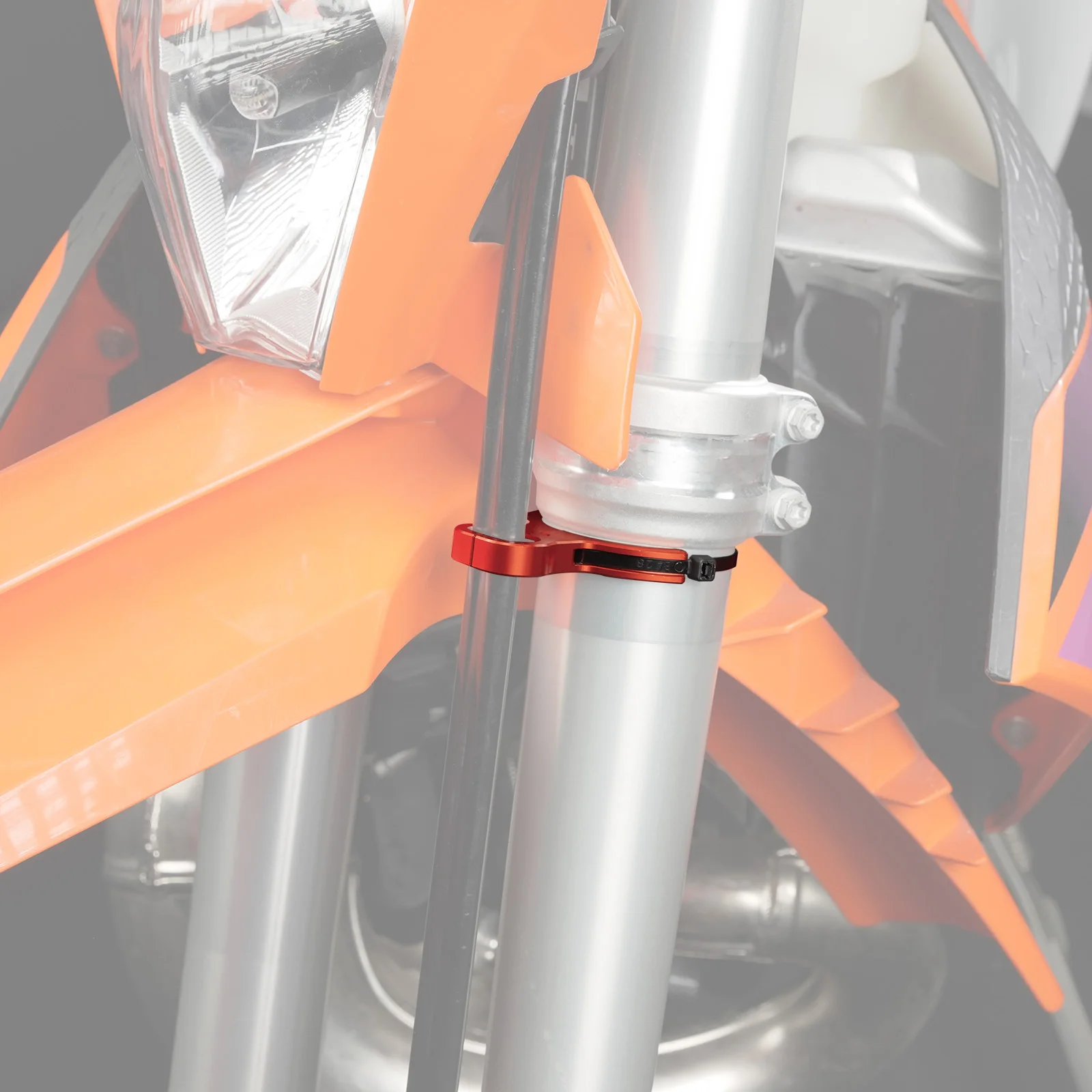 NICECNC Für KTM EXC 300 2004-2026 Vordere Bremsschlauchführung Klemmhalter Für KTM EXCF 350 SXF450 Husqvarna TE300 GasGas EC300 – Detail 10