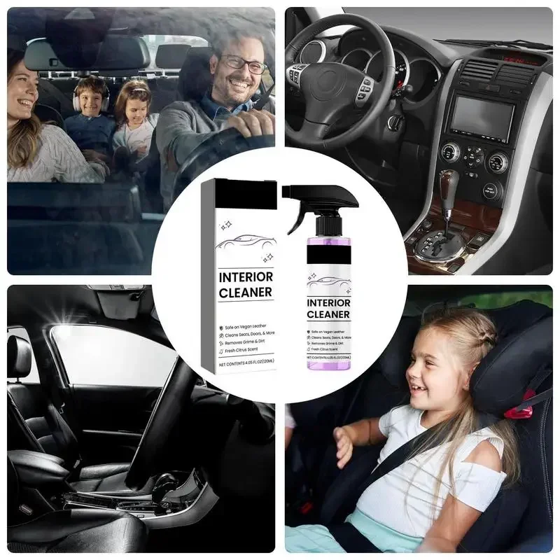 

Car Interior Cleaner Care Spray 120ml Leather Cleaner & Conditioner Care Spray Refurbishment Cleaning Agent Multipurpose