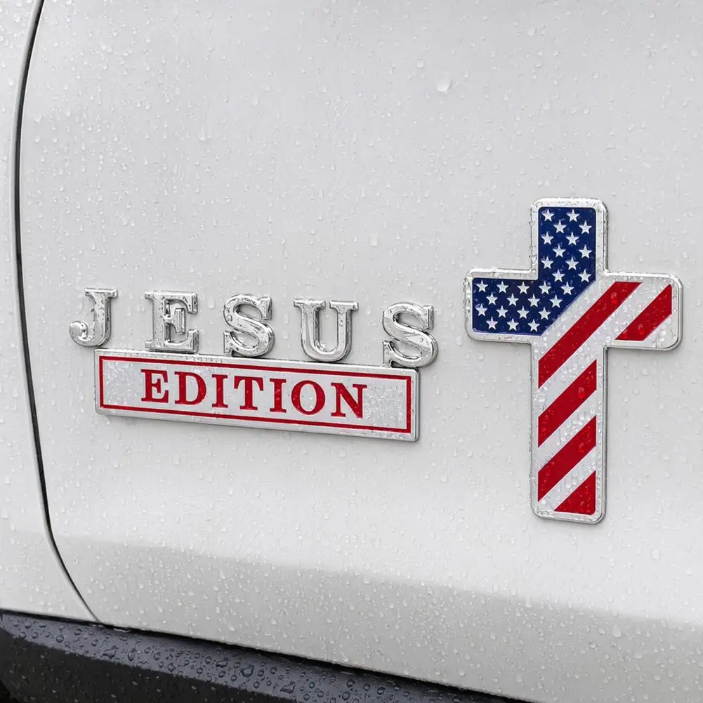 Autocollant de voiture anti-corrosion, emblème de voiture drapeau américain, badge 3D en alliage de zinc, autocollant patriotique pour camion, SUV, moto