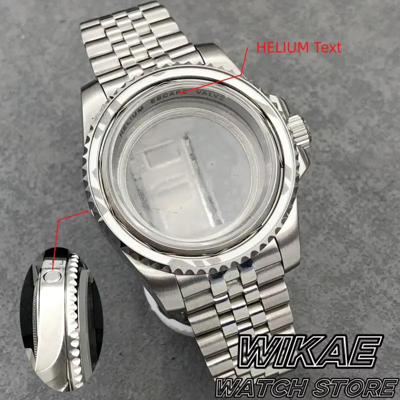 40-ミリメートル海ダイブウォッチケース装飾ガスエスケープ回転ベゼルサファイアガラス防水フィット-nh34-nh35nh36eta2824-pt5000-ムーブメント