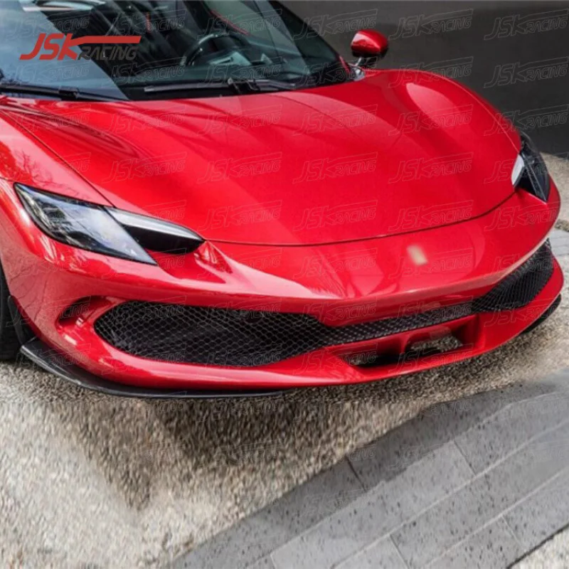 

Style Dry Carbon Fiber Splitters For 2022-2023 296 GTB Bumper Lip Front Spoiler Splitter