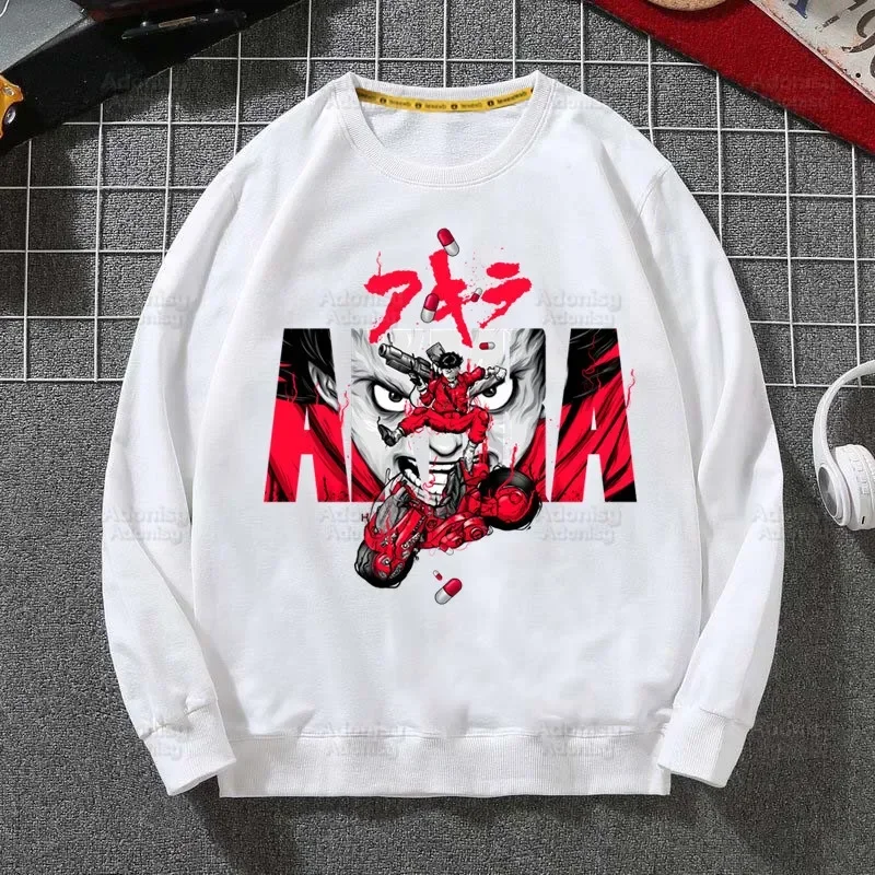 Akira Anime Manga Japanese Hoodies Sweatshirts Men Woman Autumn Neo Tokyo Shotaro Kaneda Winter Hip Hop Hoody Male Casual Tops