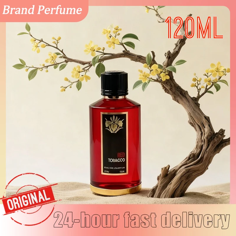 Cálido y misterioso 120ML Mezcla de perfume floral sangriento y tabaco Aroma de rosa jugoso y dulce Mezcla de parches y pimiento unisex