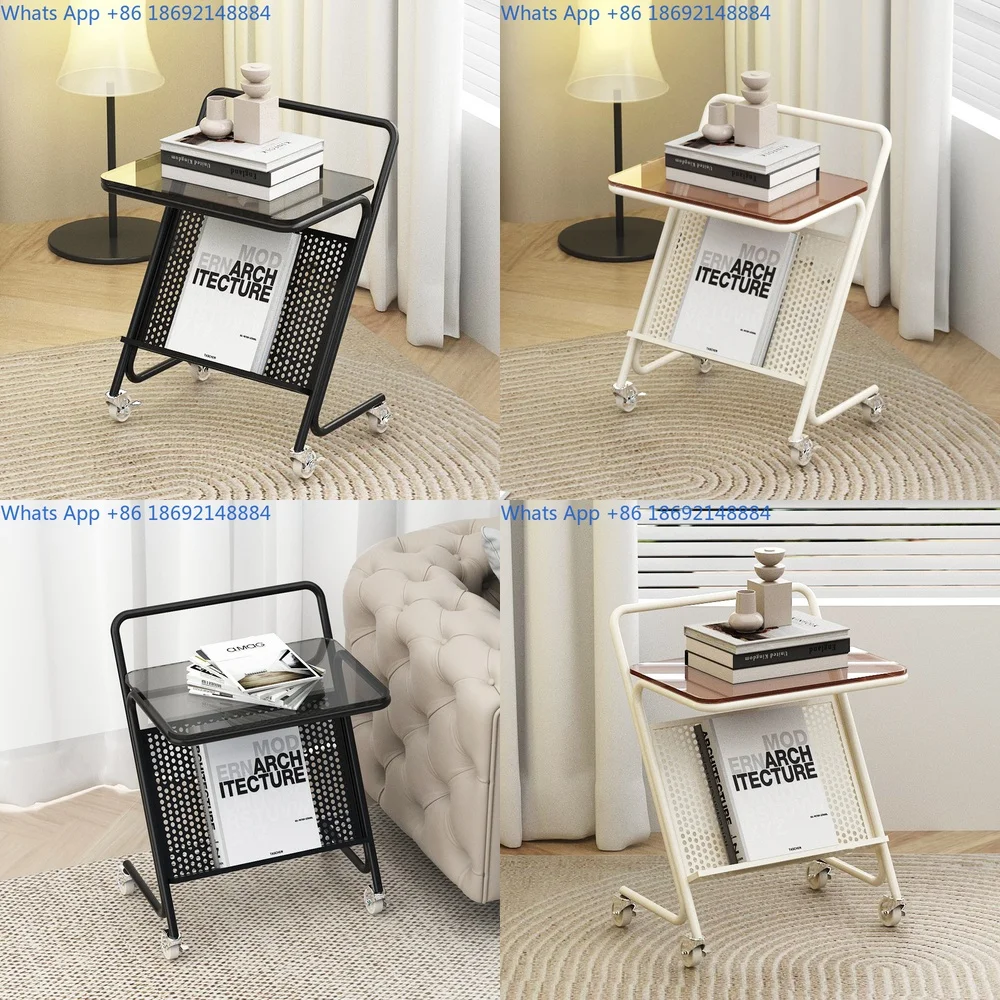 

Minimalist Metal Side Table for Living Room Bedroom Corner Use Small Coffee Table Modern Design