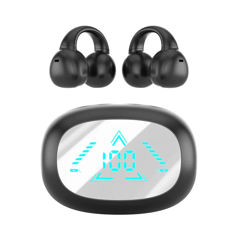 

2024 New M61 Wireless Bone Conduction Bluetooth Headset Noise Cancelling Ear Clip Digital Long Battery Life Headset