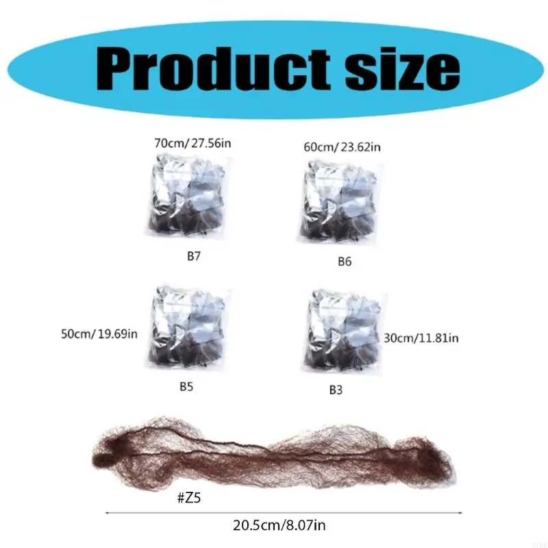 31BF 10/20pcs Elastic Nylon Snood Meshes Wigs Net High Stretchable Women Wigs Hat - Image 6