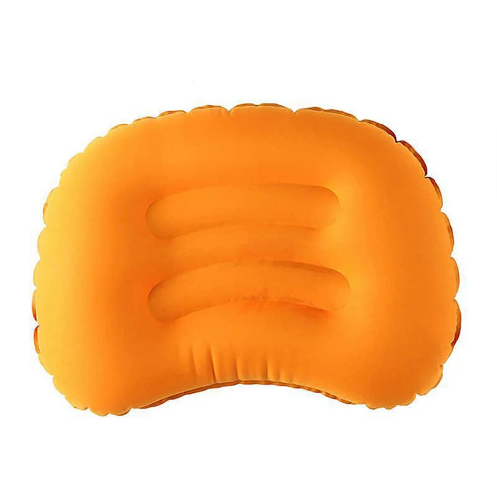 1 قطعة وسادة سفر قابلة للنفخ خفيفة الوزن من البولي يوريثان وسادة محمولة للتخييم في الهواء الطلق قيلولة مكتب وسادة دعم عنق الرحم