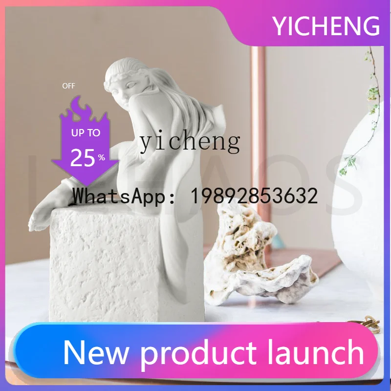 X1  Nordic pure white, creative ceramic constellation sculpture, twelve constellation ceramic decorative ornaments