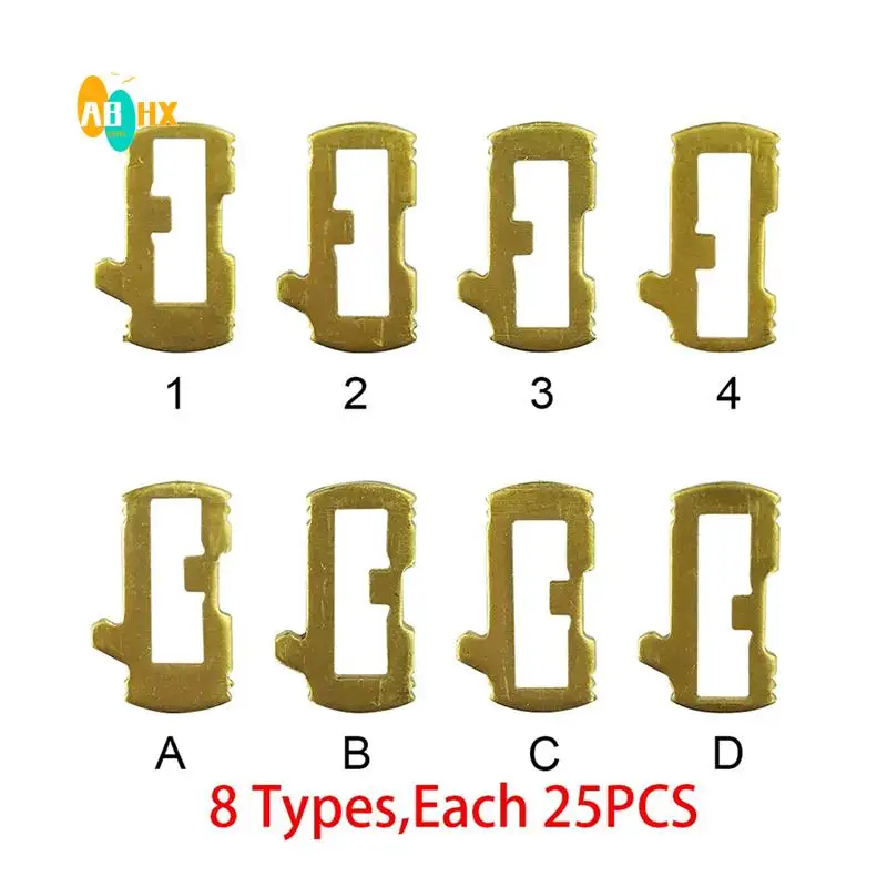 

ABHX-200 шт./лот, латунь SIP22, аксессуары для ремонта автомобильных замков, язычковая пластина замка автомобиля для Fiat 8, каждый 25 шт.