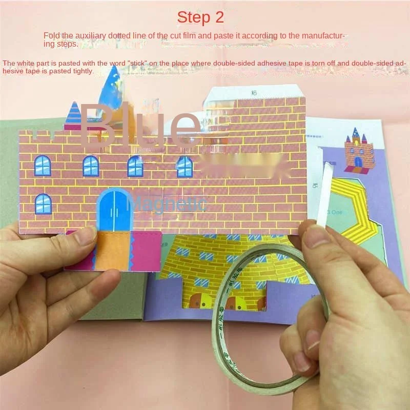 6Pcs Kinderen Origami Papieren Boek Voor Dier Patroon 3D Puzzel Diy Vouwen Speelgoed Kids Handgemaakte Kleuterschool Kunsten En Ambachten speelgoed