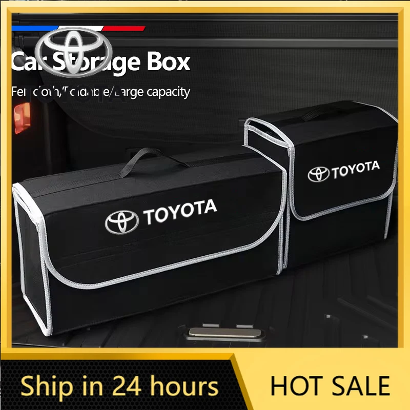 

Высокопроизводительный фетровый тканевый ящик для хранения багажника автомобиля для Toyota Hilux Aygo Rav4 Corolla Camry CHR, складная сумка-органайзер, автомобильный аксессуар