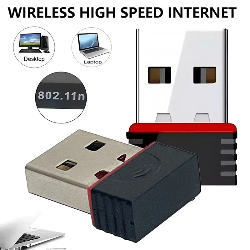 

Wireless 2.4G 150M Mini USB Network Signal Reception Adapter WLAN IEEE 802.11n USB2.0 WiFi Receiver For Desktop Laptop PC Window
