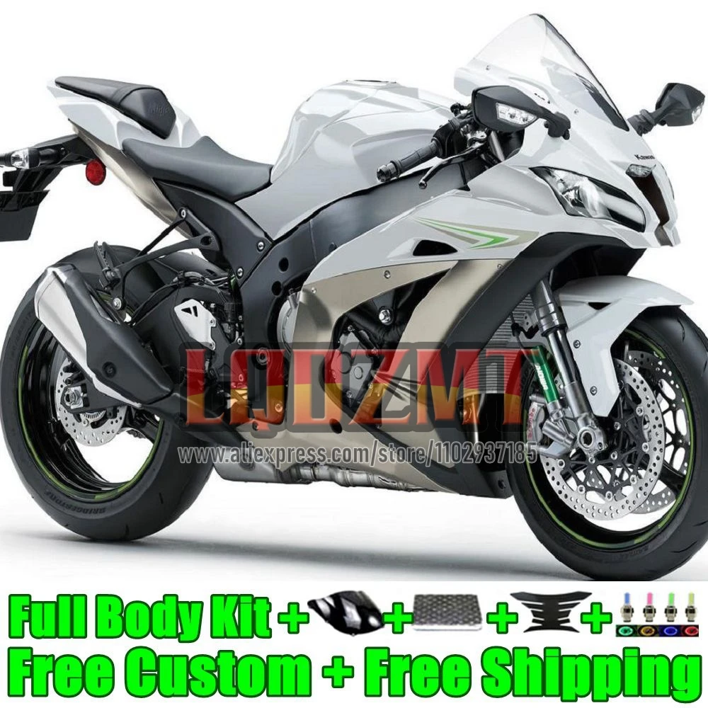 Injection Frame For KAWASAKI NINJA ZX 1000 10R 53No.167 ZX10R 2016 2017 2018 2019 2020 ZX-10R 16 17 18 19 20 Fairing white pearl