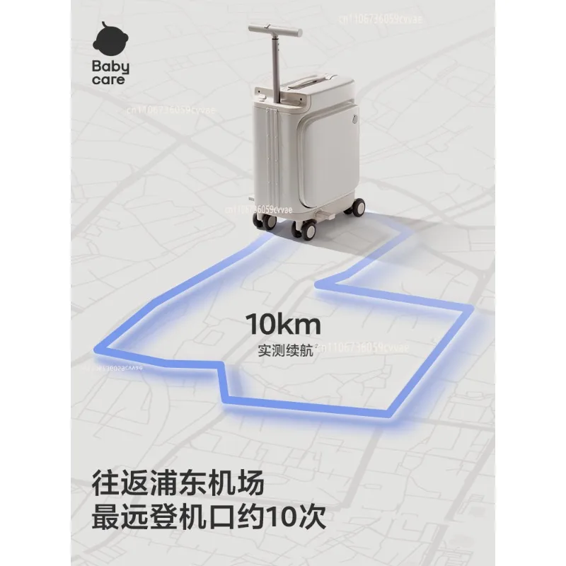 Smart Riding Electric Luggage Adult Portable Rideable Suitcase Lightweight Carry on Travel Trolley Case